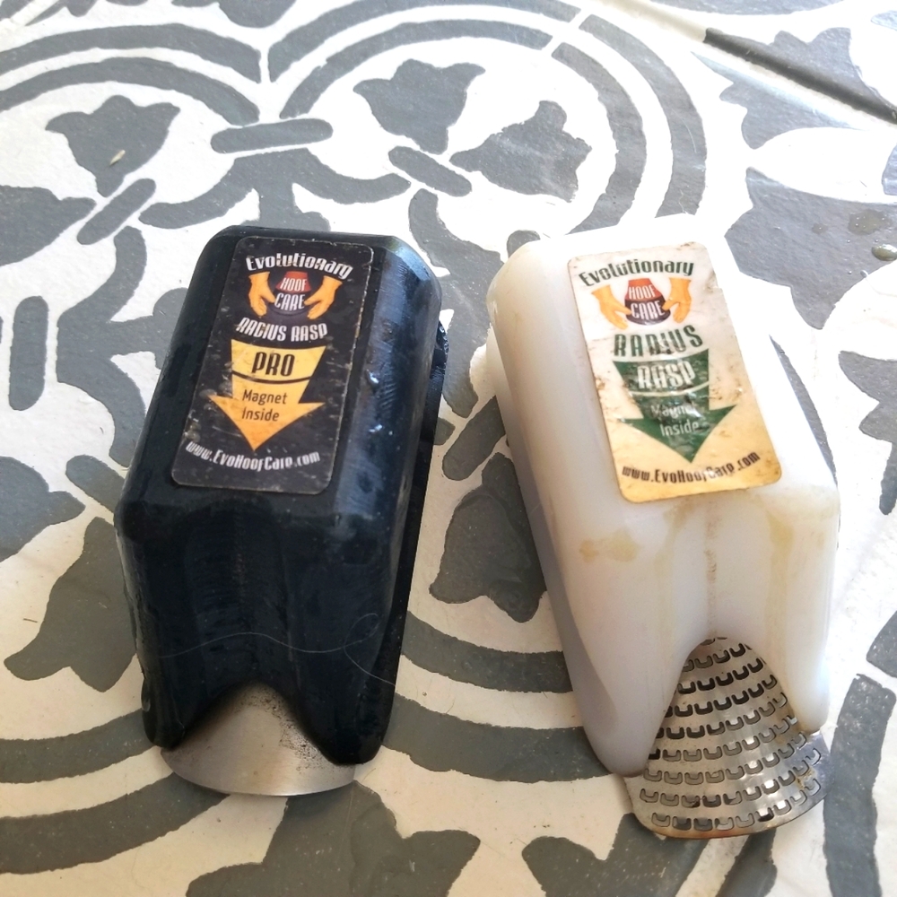 Radius Rasps Evo Hoof Care Farrier Tools, Coarse and Fine, Magnetic
